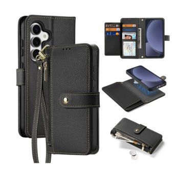 Obal Dux Ducis Lawa Leather Case Detachable Magnetic Wallet Samsung Galaxy S25 5G S931 Black