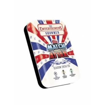 Futbalové karty Topps Match Attax TCG 2024/25 UCC Booster Tin 3 modrá