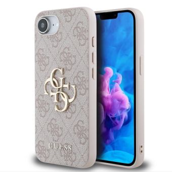 Obal Guess PU 4G Metal Logo Apple iPhone 16e GUHCPSE44GMGPI Pink