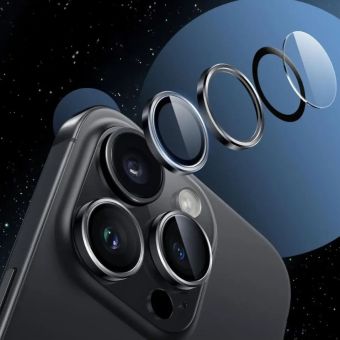 Ochranné sklo na fotoaparát Tech-Protect Camring Fit+ Apple iPhone 16e transparentné