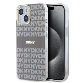 Obal DKNY PC/TPU Repeat Pattern Tonal Stripe Magsafe Apple iPhone 13 DKHMP13MHRHSEE béžový