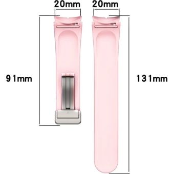 Remienok Bizon Strap Watch Silicone Samsung Galaxy Watch FE/7/6/6 Classic/5/5 Pro/4/4 Classic ružový