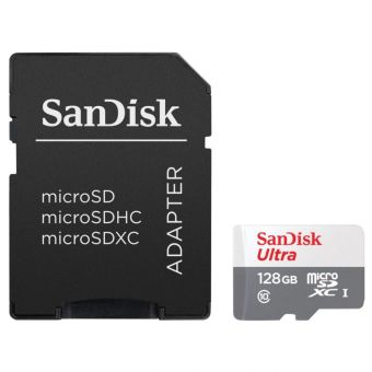 SanDisk Ultra microSDXC 128GB 100MB/s + adaptér
