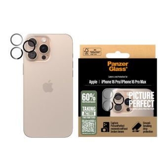 PanzerGlass - Ochranný kryt objektívu PicturePerfect pre Apple iPhone 16 Pro/16 Pro Max, číra