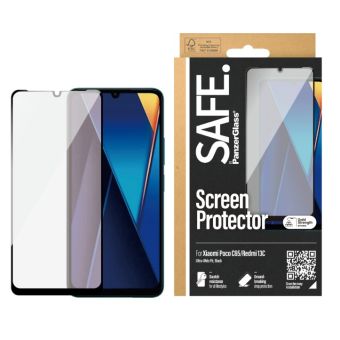 SAFE - Tvrdené sklo UWF pre Xiaomi Redmi 13C 5G, čierna
