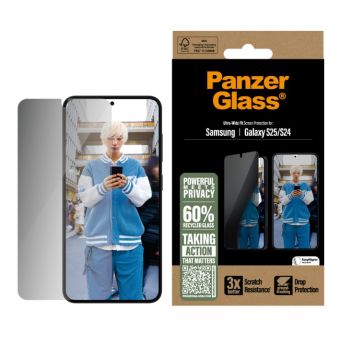 PanzerGlass - Tvrdené sklo UWF Privacy s aplikátorom pre Samsung Galaxy S25 S931, číra
