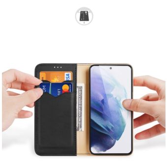 Obal Dux Ducis Hivo Book Samsung Galaxy S22+ 5G S906 čierny (ochrana proti čítaniu RFID čipov)