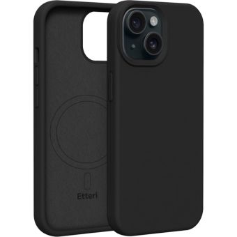 Obal Etteri Silicone Mag case Apple iPhone 15 Pro Max black