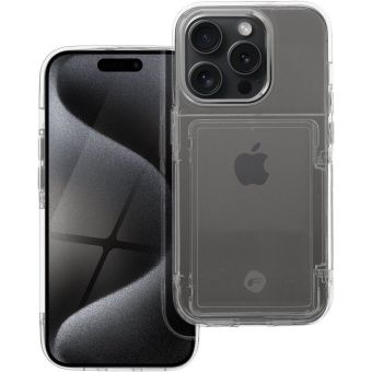 Obal FORCELL F-PROTECT Crystal Pocket Case Apple iPhone 15 Pro transparent