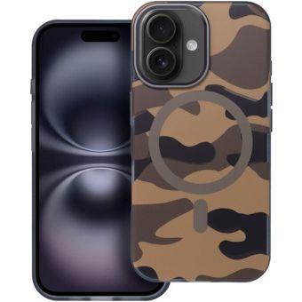 Obal FORCELL F-PROTECT Levels with Dual Layer 4D technology, Miliatry Drop Tested, MagSafe, Apple iPhone 16 desert camo