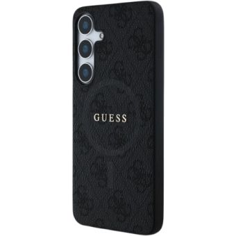 Obal Guess PU Leather 4G Colored Ring MagSafe Samsung Galaxy S25+ 5G S936 GUHMS25MG4GFRK Black