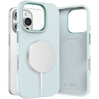 Obal Tech-Protect Silicone Pure MagSafe Apple iPhone 16 Pro Sky Blue