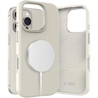 Obal Tech-Protect Silicone Pure MagSafe Apple iPhone 16 Pro Cosmic Latte
