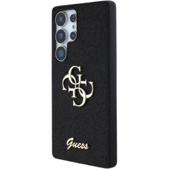 Obal Guess PU Fixed Glitter 4G Metal Logo Samsung Galaxy S25 Ultra 5G S938 GUHCS25LHG4SGK Black
