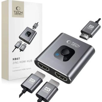 Tech-Protect HB07 HUB 2in1 HDMI 4K 60Hz Space Grey