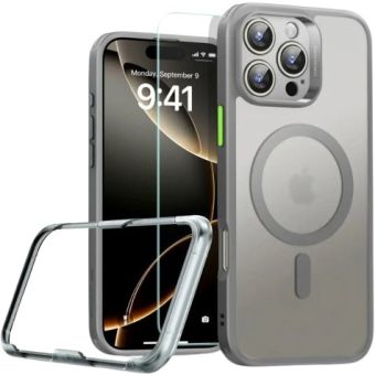 Obal ESR Classic Pro Set Halolock MagSafe Apple iPhone 16 Pro Max Frosted Grey