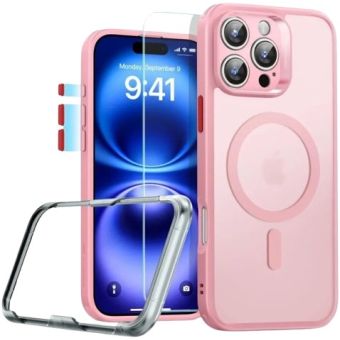 Obal ESR Classic Pro Set Halolock MagSafe Apple iPhone 16 Pro Max Frosted Pink