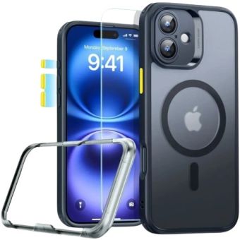 Obal ESR Classic Pro Set Halolock MagSafe Apple iPhone 16 Frosted Black