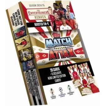Futbalové karty Topps Match Attax TCG 2024/25 UCC Booster Tin 2 žltá