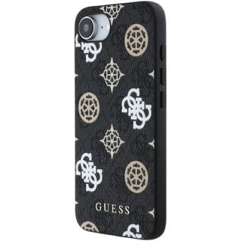 Obal Guess PU 4G Peony MagSafe Apple iPhone 16e GUHMPSE4P4PWPK Black