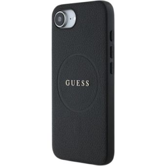 Obal Guess PU Grained Classic Logo MagSafe Apple iPhone 16e GUHMPSE4PGHSMMK Black