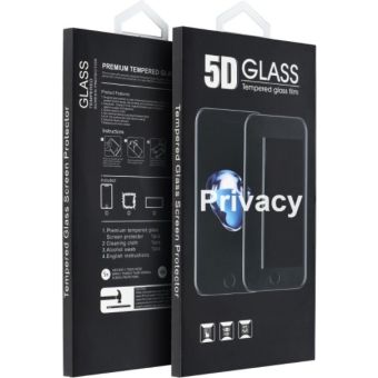 Ochranné sklo 5D Full Glue Tempered Glass Apple iPhone 13/16e (PRIVECY) čierne