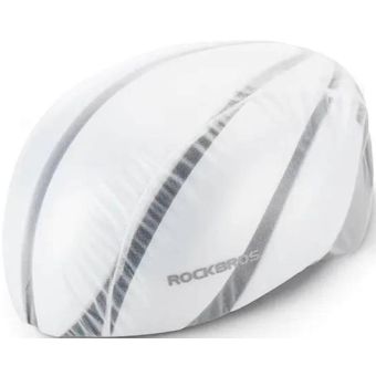 Rockbros 20001W, pršiplášť na helmu, biely