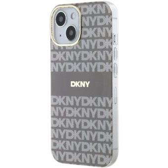 Obal DKNY PC/TPU Repeat Pattern Tonal Stripe Magsafe Apple iPhone 13 DKHMP13MHRHSEE béžový