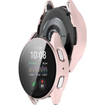 Ochranné puzdro/sklo Bizon Case+Glass Watch Samsung Galaxy Watch7 40 mm ružové