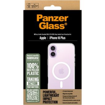 PanzerGlass - Puzdro HardCase s MagSafe pre Apple iPhone 16 Plus, transparentná