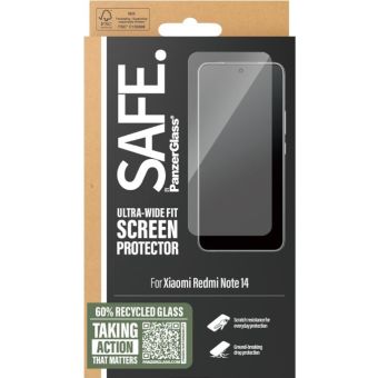 SAFE - Tvrdené sklo UWF pre Xiaomi Redmi Note 14, čierna