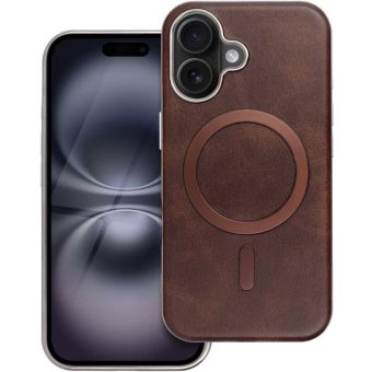 Obal GENTLEMAN MAG COVER Case MagSafe Apple iPhone 16e hnedý