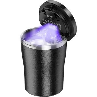 HOCO ZP9, prenosný popolník do auta, čierny