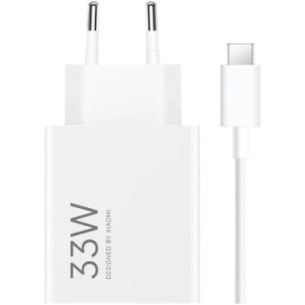Xiaomi MDY-11-EZ, USB-A 33W + USB-C kábel, biela (Bulk)