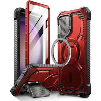 Obal Supcase IBLSN ArmorBox Mag MagSafe Samsung Galaxy S24 Ultra 5G S928 červený