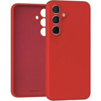 Obal Mercury Silicone Samsung Galaxy A36 5G A366/A56 5G A566 červený