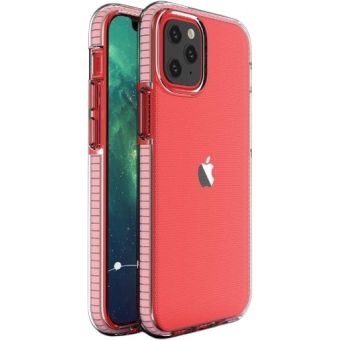 Obal Spring Case Apple iPhone 12 Mini transparentno-ružový