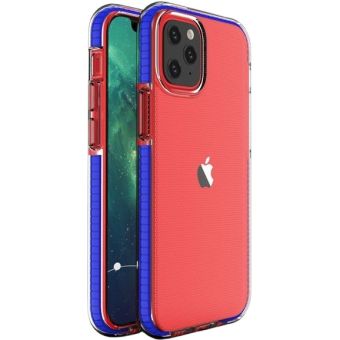 Obal Spring Case Apple iPhone 12 Mini transparentno-modrý