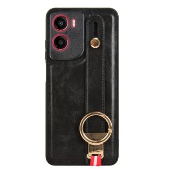 Obal Leather TPU/TPC Motorola Moto G05/E15 čierny