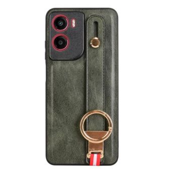 Obal Leather TPU/TPC Motorola Moto G05/E15 zelený