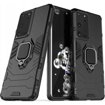 Odolné puzdro na Samsung Galaxy S21 Ultra 5G G998 Ring Armor Rugged čierne