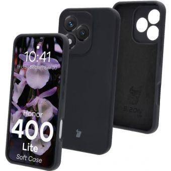 Obal Bizon Soft Case Honor 400 Lite 5G čierny