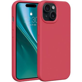 Obal Etteri Silicone case Apple iPhone 16 raspberry