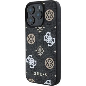 Obal Guess PU 4G Peony MagSafe Apple iPhone 16 Pro Max  GUHMP16XP4PWPK Black