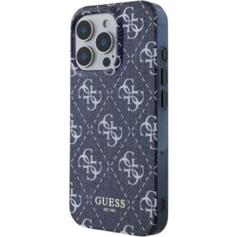 Obal Guess IML Denim Effect MagSafe Apple iPhone 16 Pro GUHMP16LHJ4PWD Dark Blue