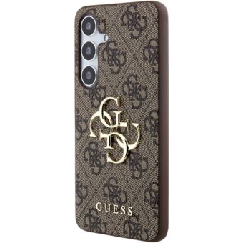 Obal Guess PU 4G Metal Logo Samsung Galaxy S24+ 5G S926 GUHCS24M4GMGBR Brown