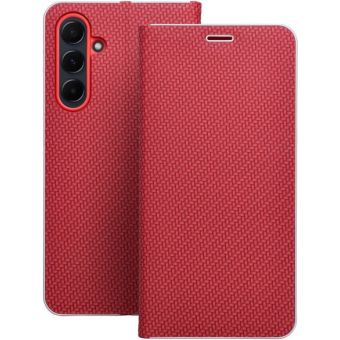 Obal LUNA Book Carbon Xiaomi Redmi Note 14 5G red