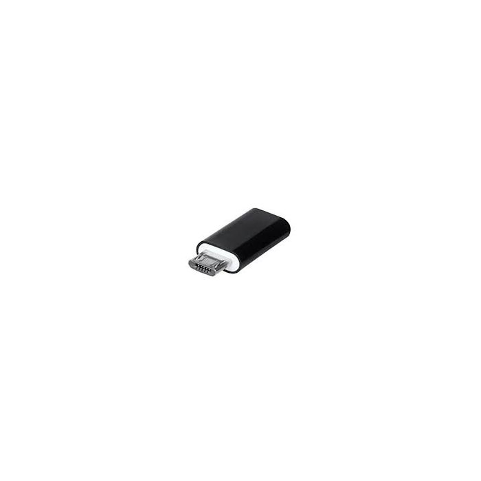 Adaptér z micro USB na typ-C čierny