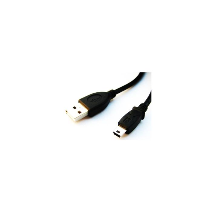 USB kábel A-MINI 5PM 2.0 2m HQ 1,8m čierny