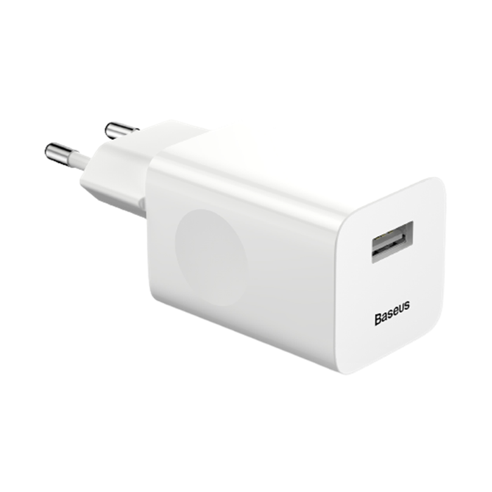 Sieťová nabíjačka Baseus QC 3.0 USB biela